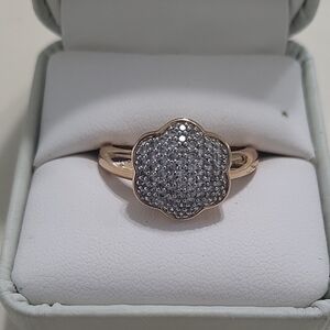 Gold and Silver Floral Ring